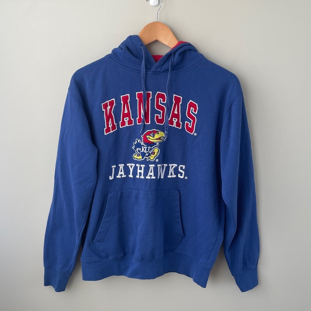 Kansas Jayhawks Blue Hoodie Retro
